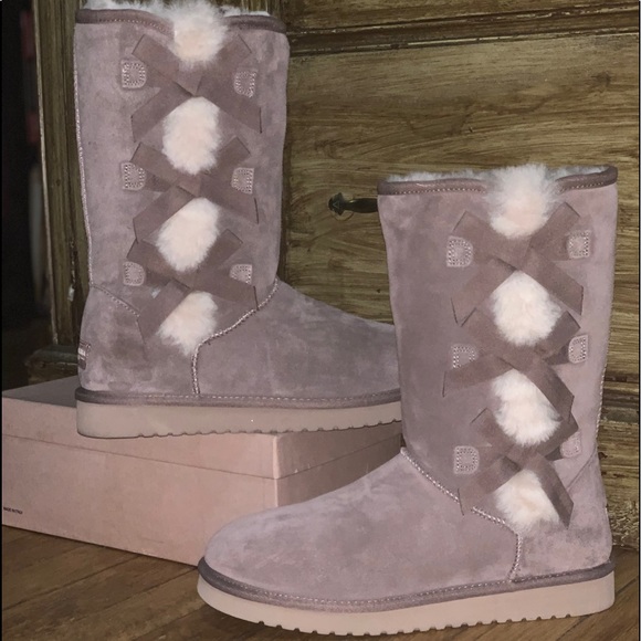 DONATED💥Koolaburra by Ugg, Grey/Purple Mid-calf Boots, Sz 9, NWOB - Picture 1 of 10